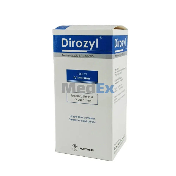 Dirozyl 500 mg/100 ml Packaging