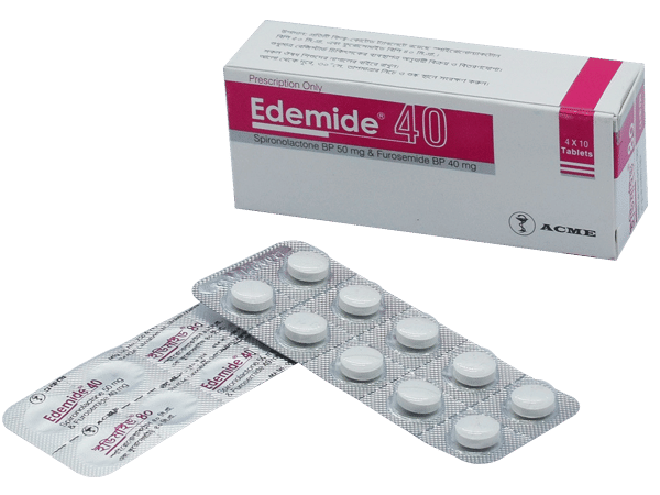 Edemide 40 mg+50 mg Packaging