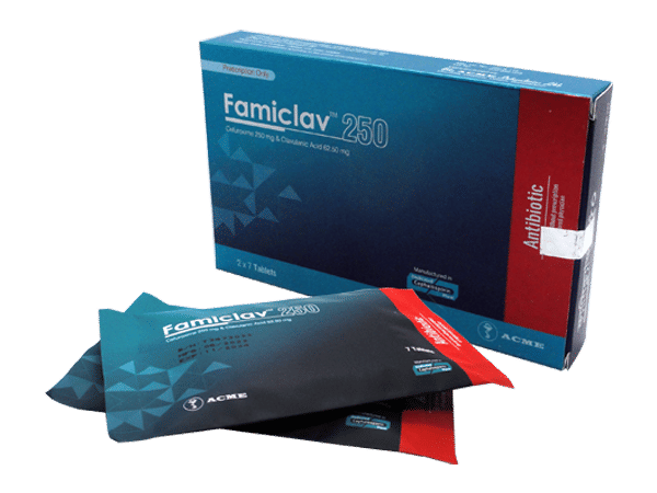 Famiclav 250 mg+62.5 mg Packaging