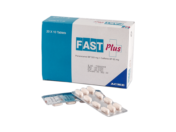 Fast Plus 500 mg+65 mg Packaging
