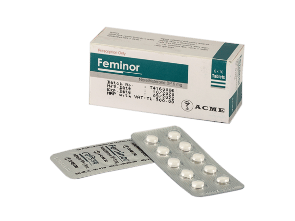 Feminor 5 mg Packaging