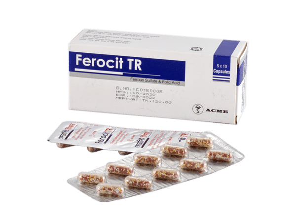 Ferocit TR 150 mg+0.5 mg Packaging