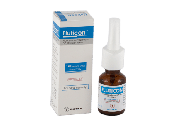 Fluticon 50 mcg/spray Packaging