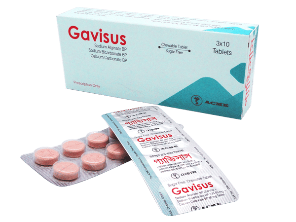 Gavisus 250 mg+133.5 mg+80 mg Packaging