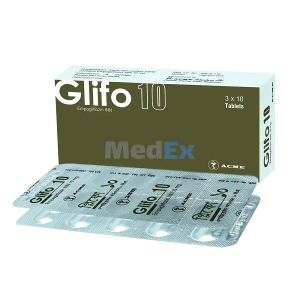 Glifo 10 mg Packaging