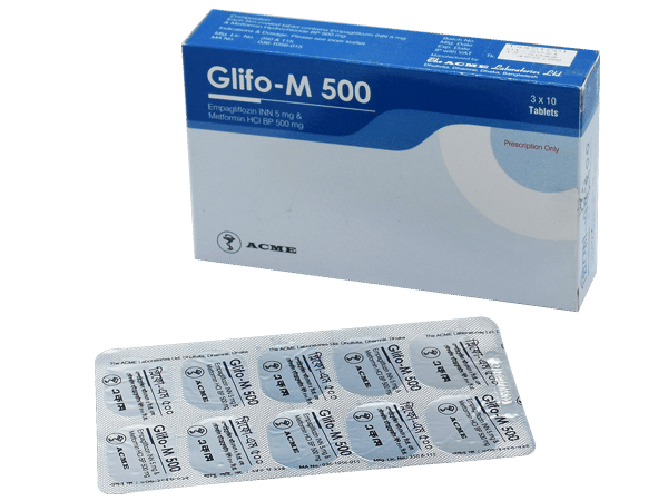 Glifo-M 5 mg+500 mg Packaging