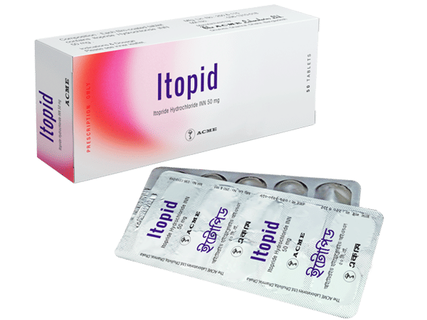 Itopid 50 mg Packaging