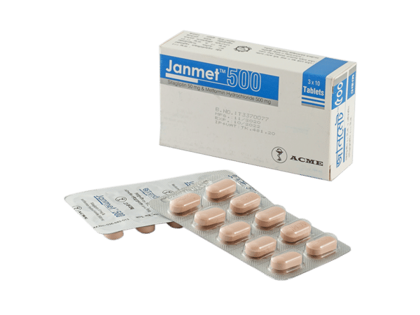 Janmet XR 50 mg+500 mg Packaging