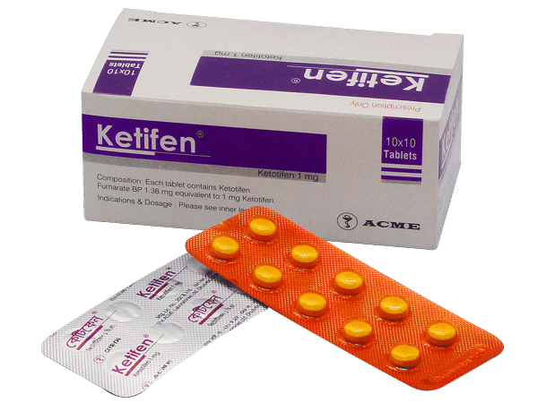Ketifen 1 mg Packaging