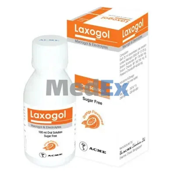 Laxogol (13.125 gm+350.7 mg+178.5 mg+46.6 mg)/25 ml Packaging