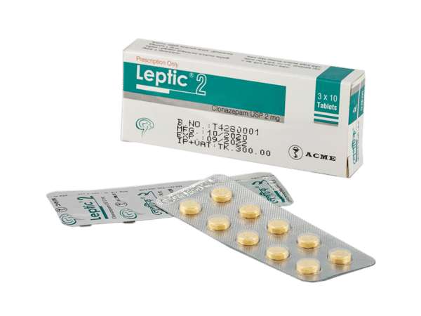 Leptic 2 mg Packaging