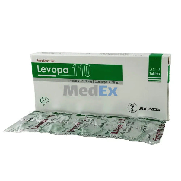 Levopa 100 mg+10 mg Packaging