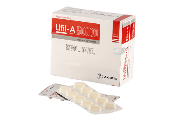 Lifil-A 50000 IU Packaging