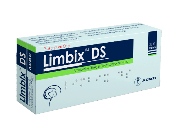 Limbix DS 25 mg+10 mg Packaging