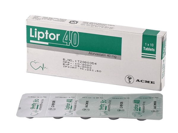 Liptor 40 mg Packaging