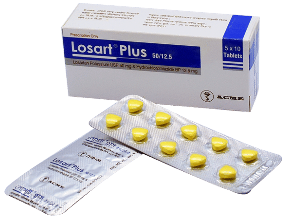 Losart Plus 50 mg+12.5 mg Packaging