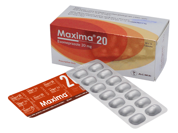 Maxima 20 mg Packaging