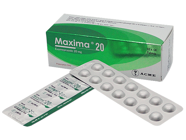 Maxima 20 mg Packaging