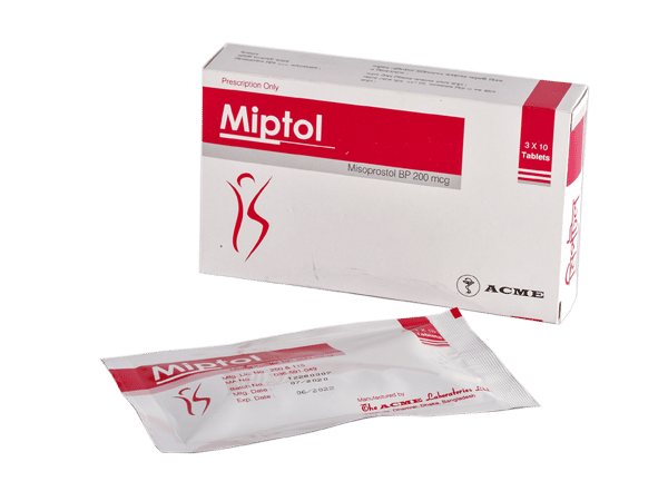 Miptol 200 mcg Packaging