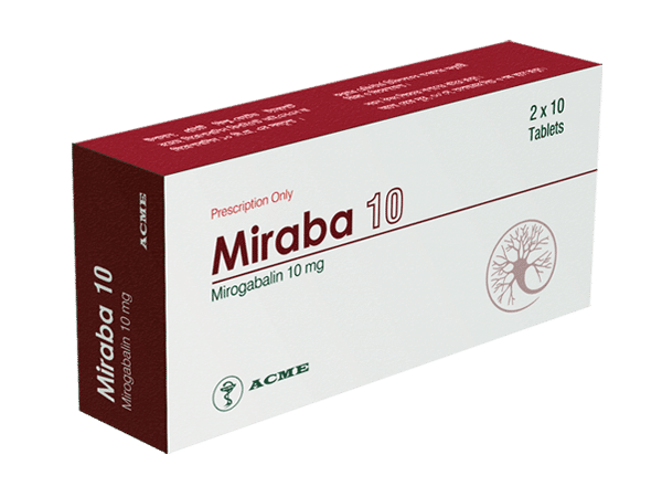 Miraba 10 mg Packaging