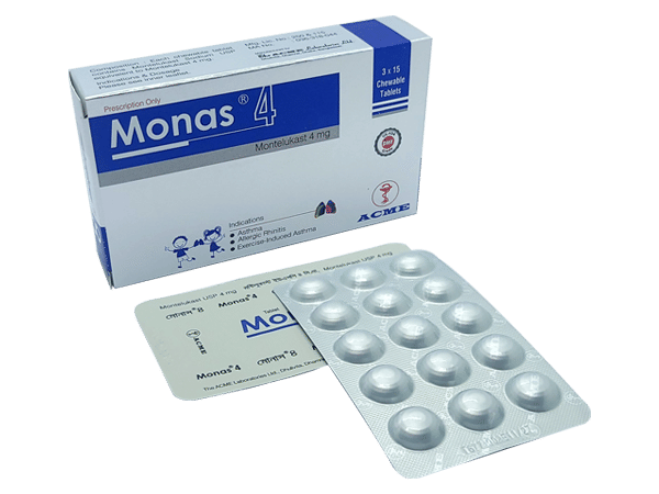 Monas 4 mg Packaging