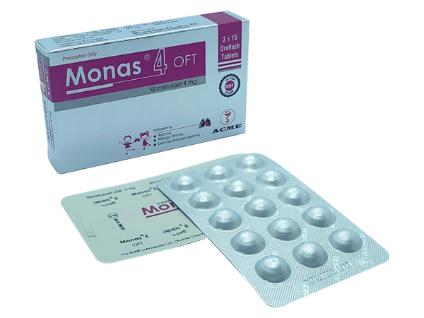 Monas OFT 4 mg Packaging