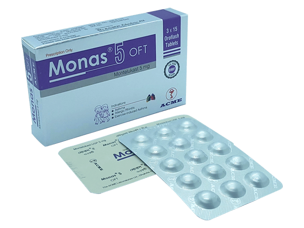 Monas OFT 5 mg Packaging