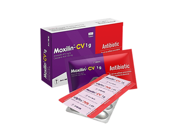 Moxilin-CV 500 mg+125 mg Packaging