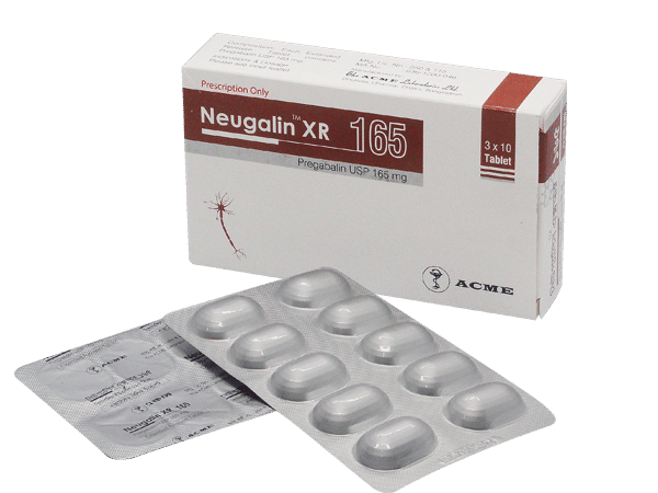 Neugalin XR 165 mg Packaging