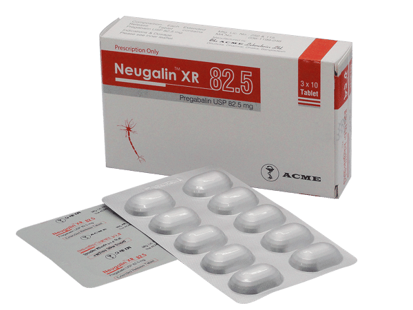 Neugalin XR 82.5 mg Packaging
