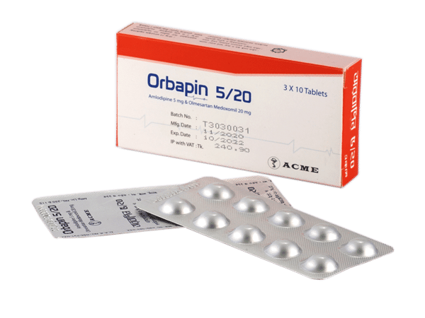 Orbapin 5 mg+20 mg Packaging