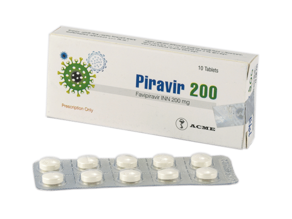 Piravir 200 mg Packaging