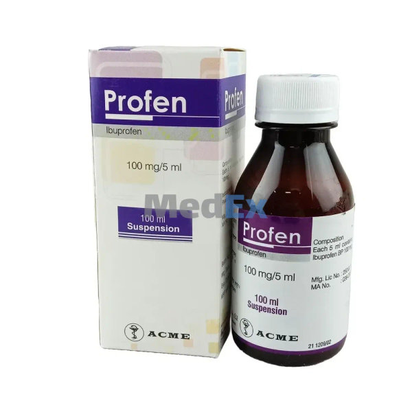 Profen 100 mg/5 ml Packaging