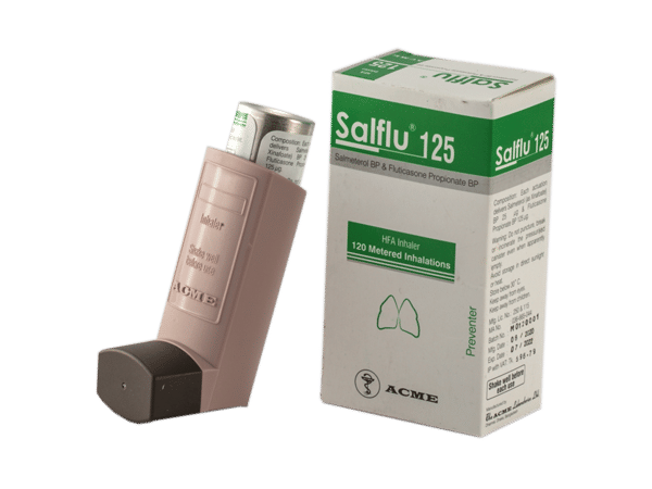 Salflu (25 mcg+125 mcg)/puff Packaging
