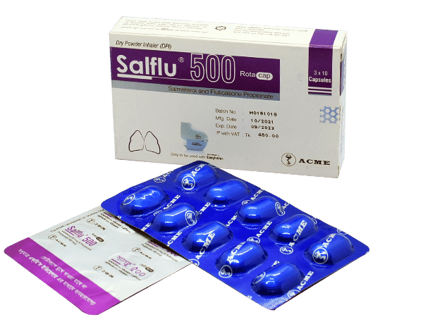 Salflu 50 mcg+500 mcg Packaging