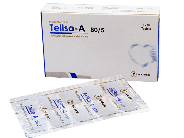 Telisa-A 5 mg+80 mg Packaging