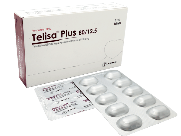 Telisa Plus 80 mg+12.5 mg Packaging