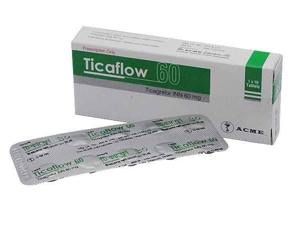 Ticaflow 60 mg Packaging