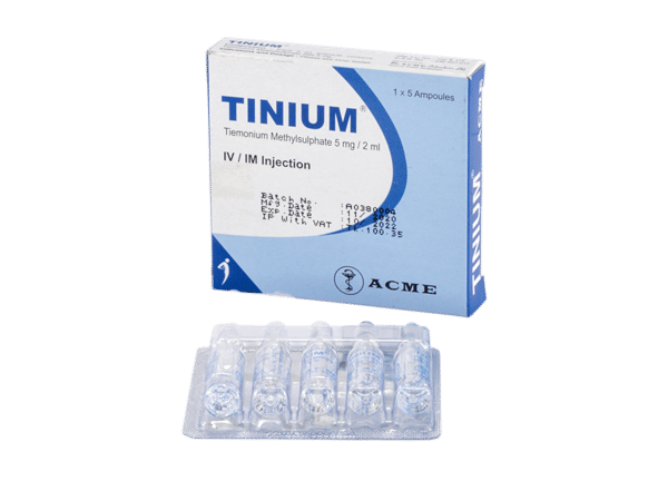 Tinium 5 mg/2 ml Packaging