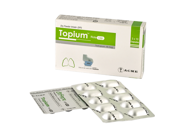 Topium 18 mcg Packaging