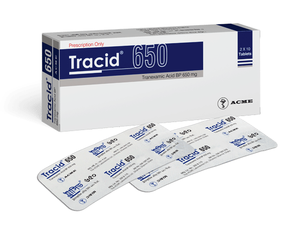 Tracid 650 mg Packaging