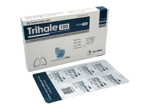 Trihale 25 mcg+100 mcg+62.5 mcg Packaging