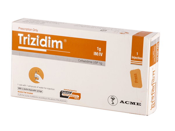 Trizidim 1 gm/vial Packaging