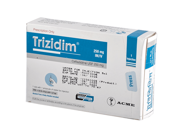 Trizidim 250 mg/vial Packaging