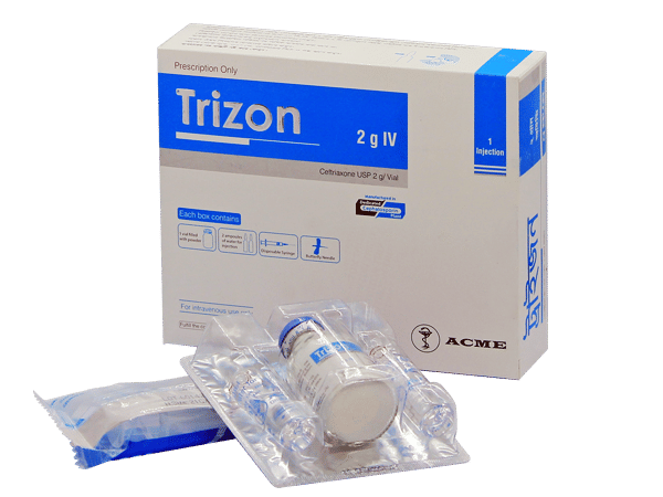 Trizon 2 gm/vial Packaging
