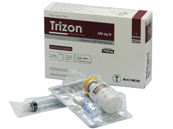 Trizon 500 mg/vial Packaging