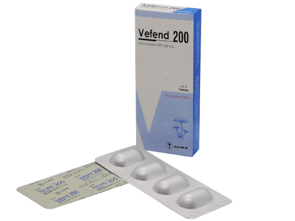 Vefend 200 mg Packaging