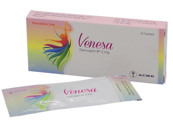 Venesa 2 mg Packaging