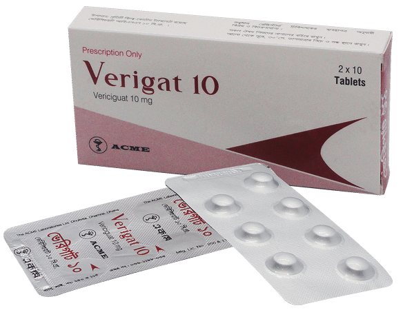 Verigat 10 mg Packaging