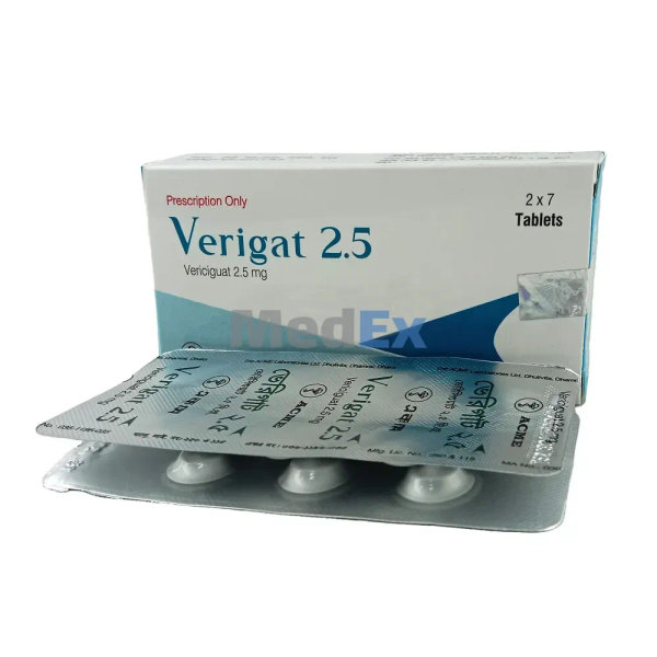 Verigat 2.5 mg Packaging